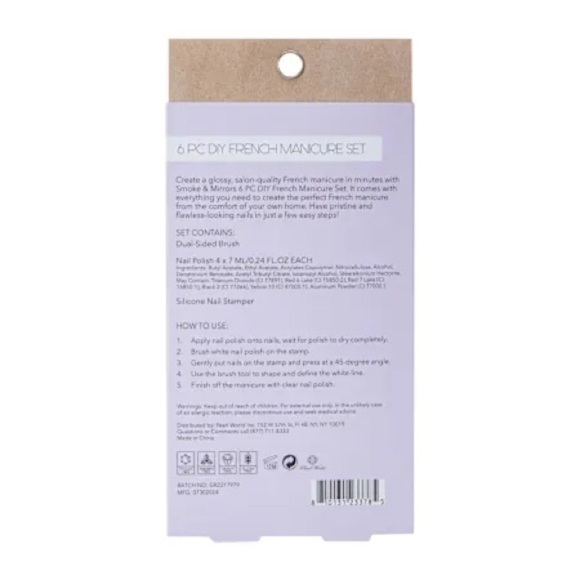 DIY French Manicure Set - Pink and Silver - Picture 2 of 5